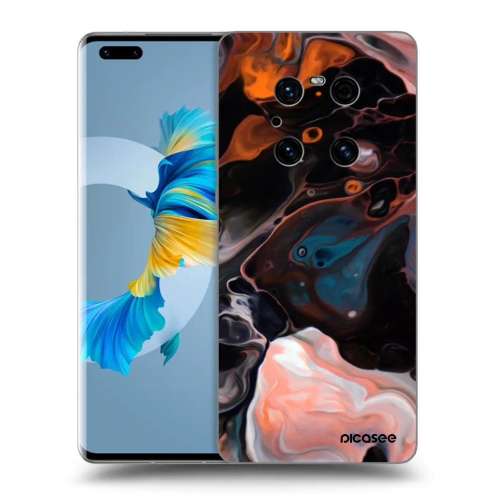 Picasee fekete szilikon tok az alábbi mobiltelefonokra Huawei Mate 40 Pro - Cream
