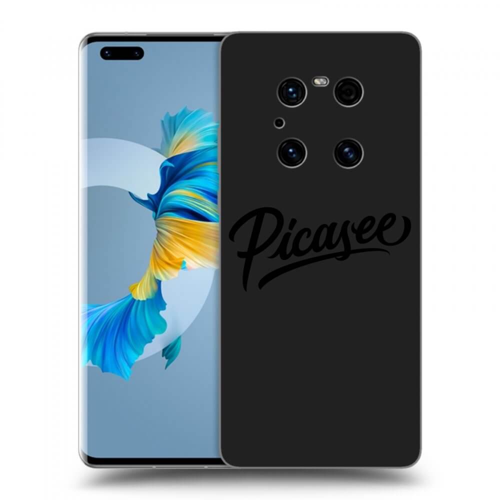Picasee fekete szilikon tok az alábbi mobiltelefonokra Huawei Mate 40 Pro - Picasee - old logo - black