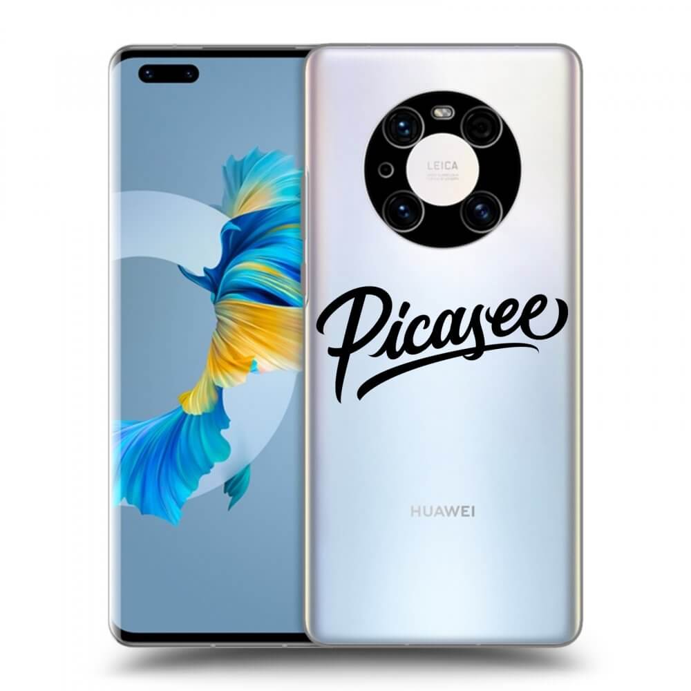 Picasee átlátszó szilikon tok az alábbi mobiltelefonokra Huawei Mate 40 Pro - Picasee - old logo - black
