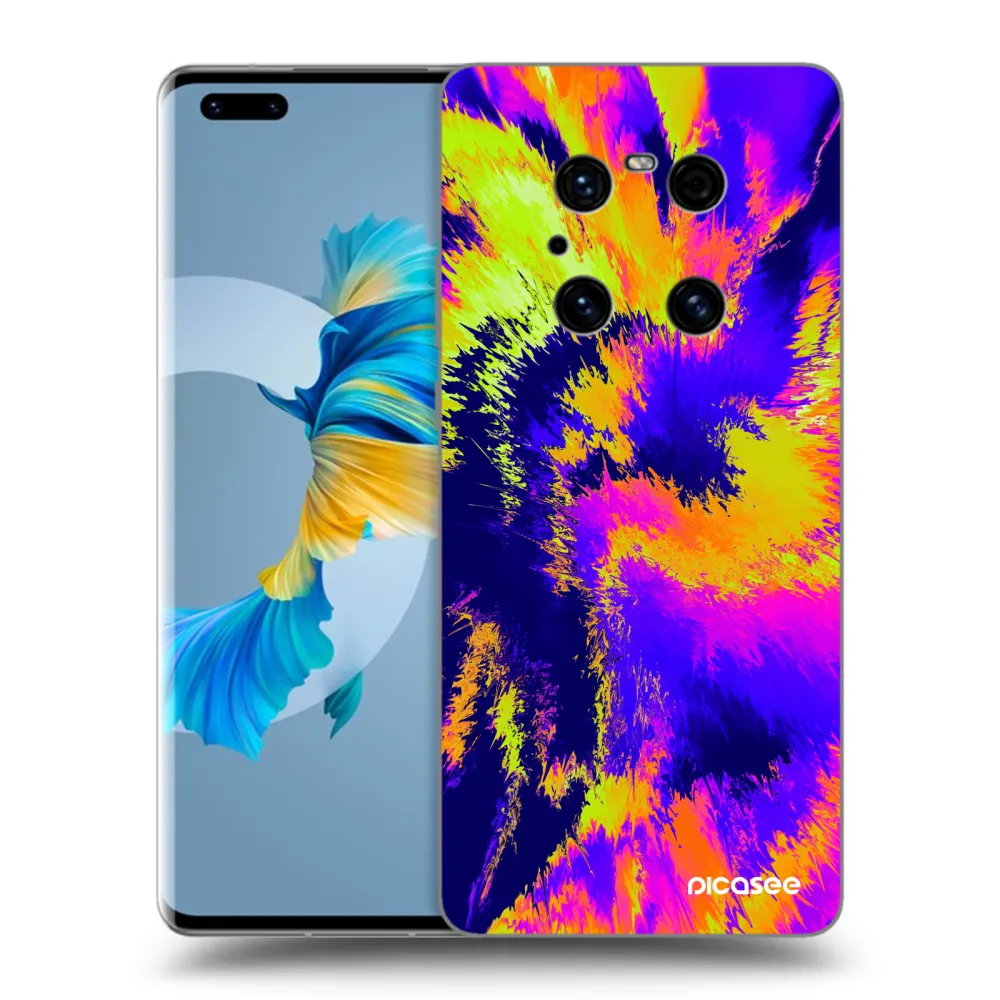 Picasee fekete szilikon tok az alábbi mobiltelefonokra Huawei Mate 40 Pro - Burn