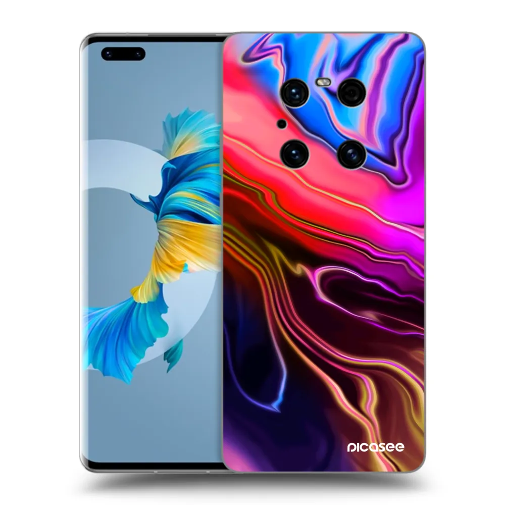 Picasee fekete szilikon tok az alábbi mobiltelefonokra Huawei Mate 40 Pro - Electric