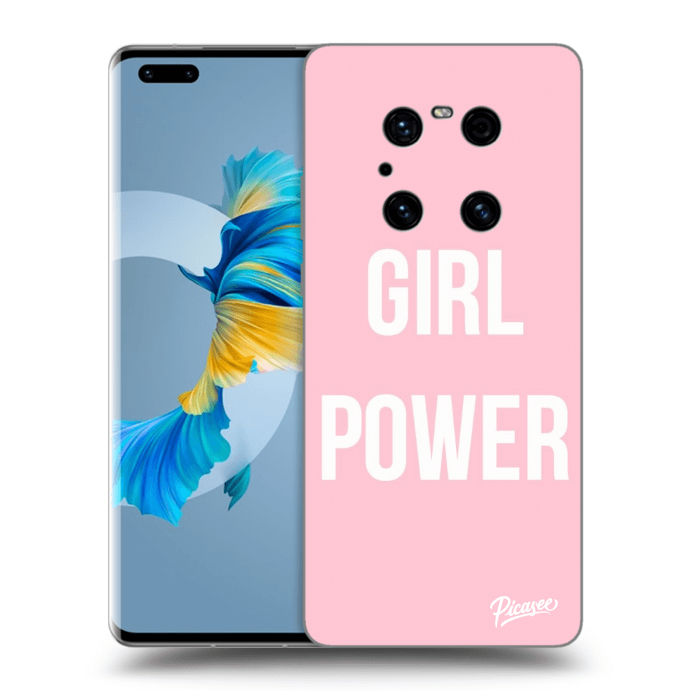 Picasee fekete szilikon tok az alábbi mobiltelefonokra Huawei Mate 40 Pro - Girl power