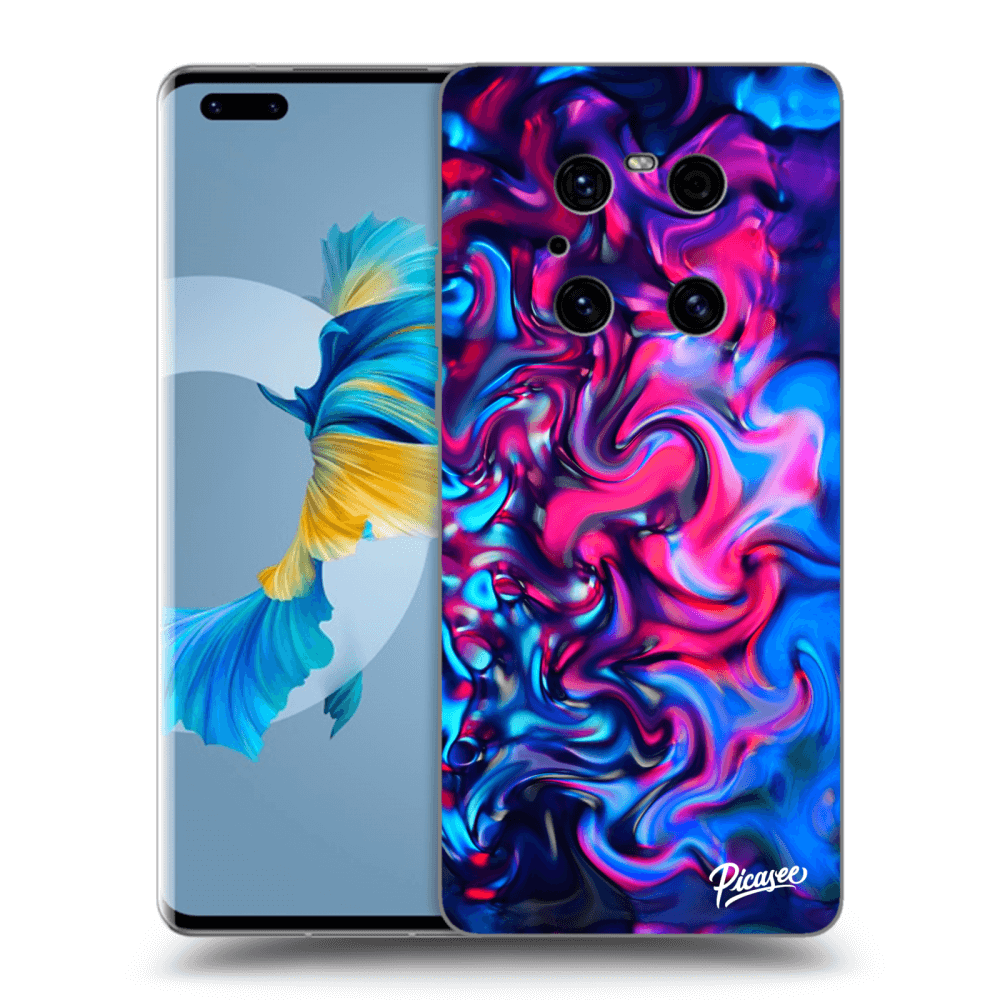 Picasee fekete szilikon tok az alábbi mobiltelefonokra Huawei Mate 40 Pro - Redlight