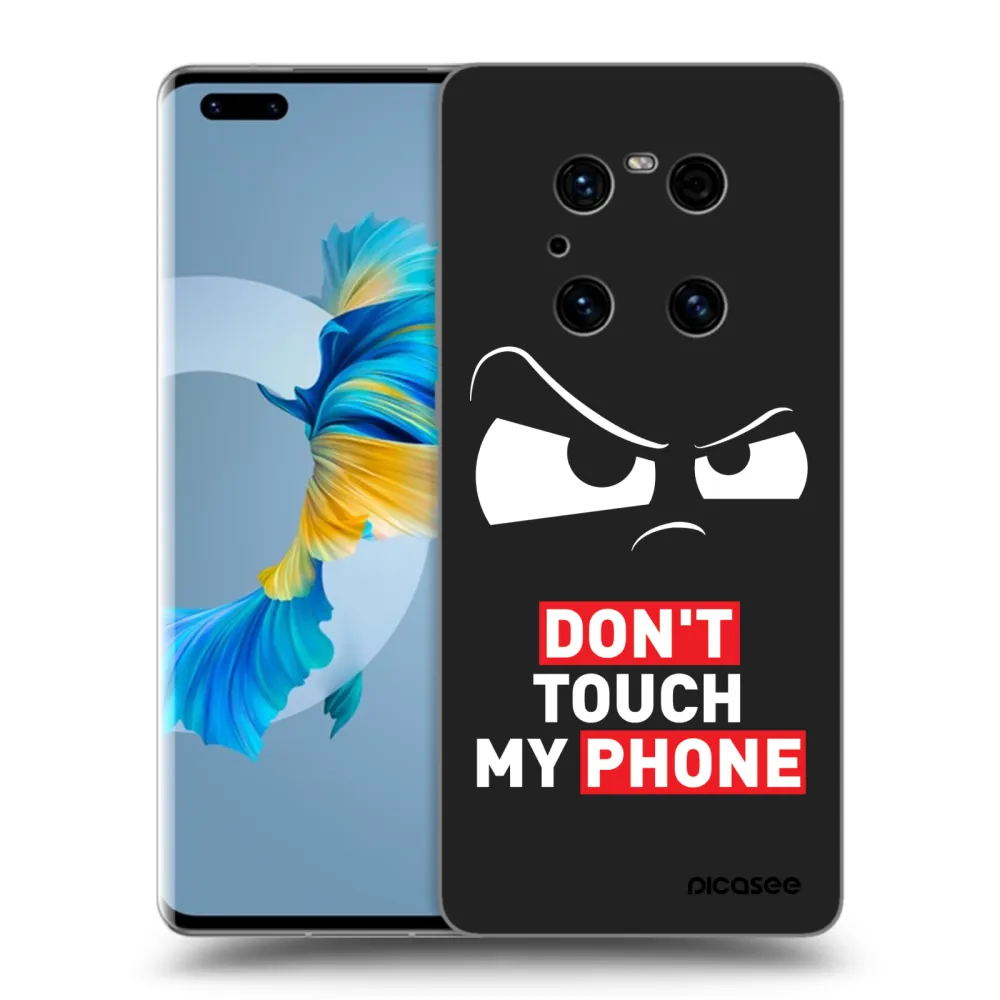 Picasee fekete szilikon tok az alábbi mobiltelefonokra Huawei Mate 40 Pro - Cloudy Eye - Transparent