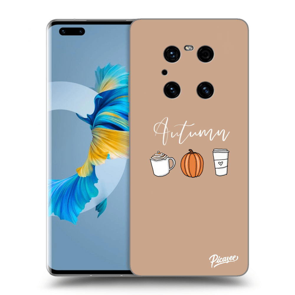 Picasee fekete szilikon tok az alábbi mobiltelefonokra Huawei Mate 40 Pro - Autumn