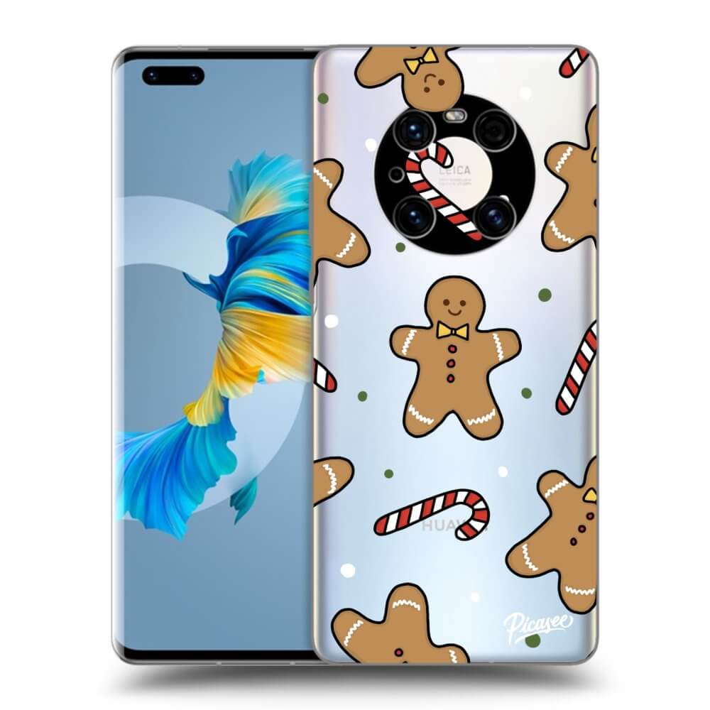 Picasee átlátszó szilikon tok az alábbi mobiltelefonokra Huawei Mate 40 Pro - Gingerbread