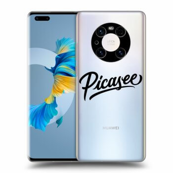 Picasee átlátszó szilikon tok az alábbi mobiltelefonokra Huawei Mate 40 Pro - Picasee - old logo - black