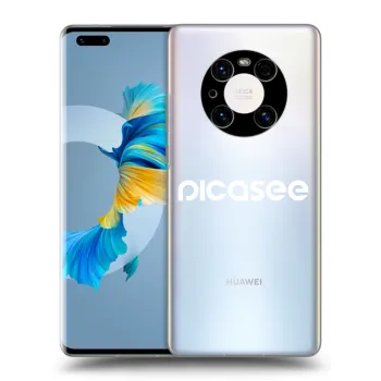 Picasee átlátszó szilikon tok az alábbi mobiltelefonokra Huawei Mate 40 Pro - Picasee - new logo - white