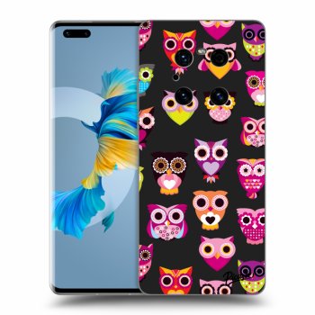 Picasee fekete szilikon tok az alábbi mobiltelefonokra Huawei Mate 40 Pro - Owls