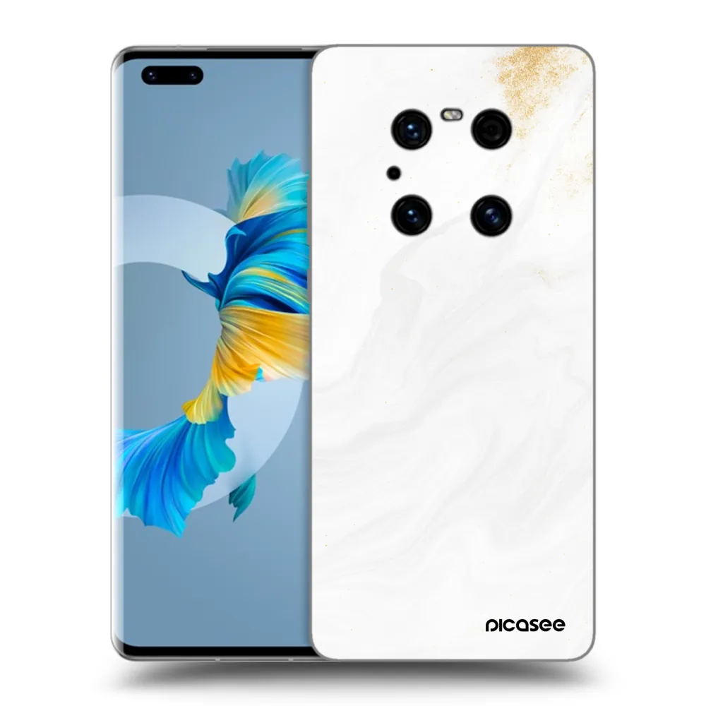 Picasee fekete szilikon tok az alábbi mobiltelefonokra Huawei Mate 40 Pro - White