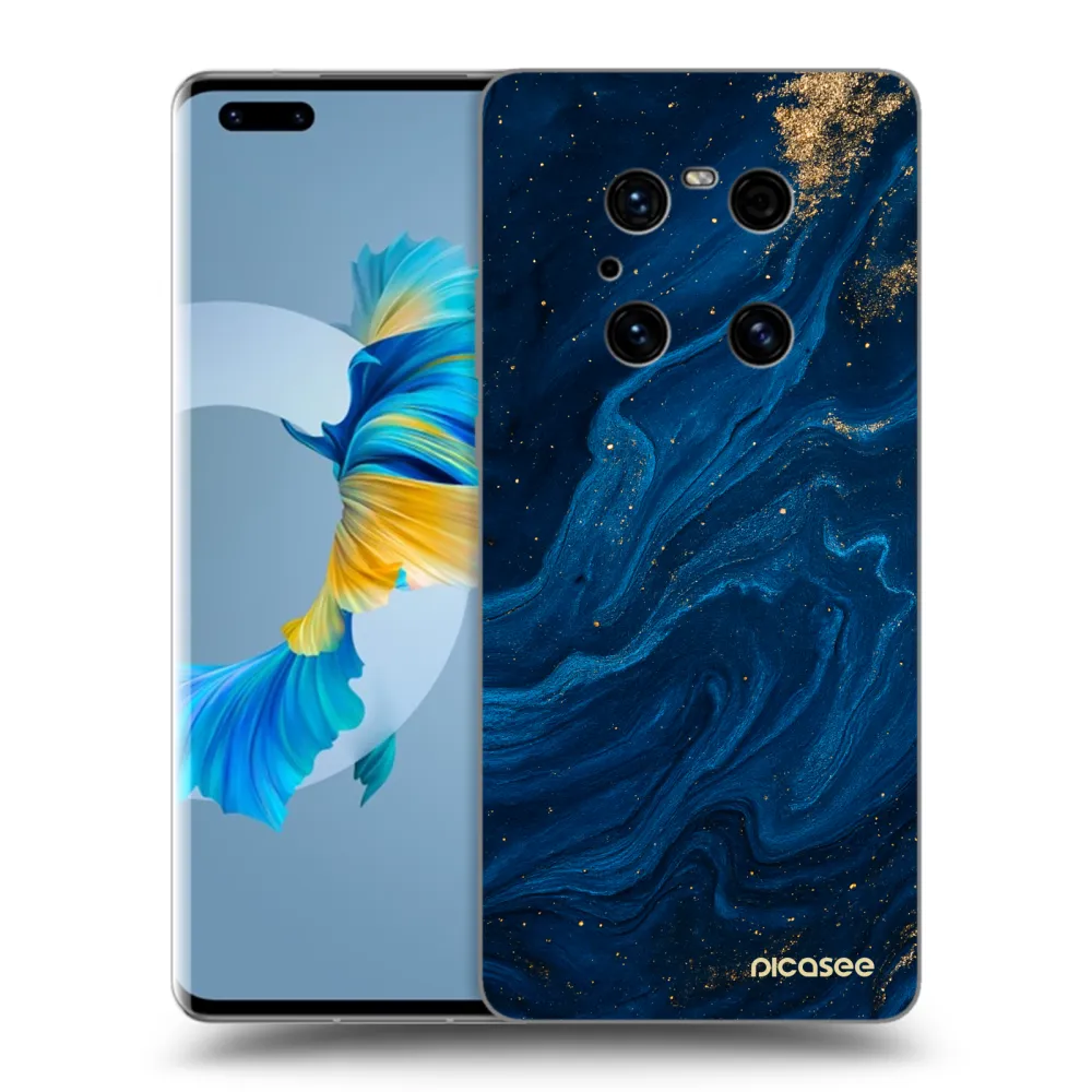 Picasee fekete szilikon tok az alábbi mobiltelefonokra Huawei Mate 40 Pro - Blue