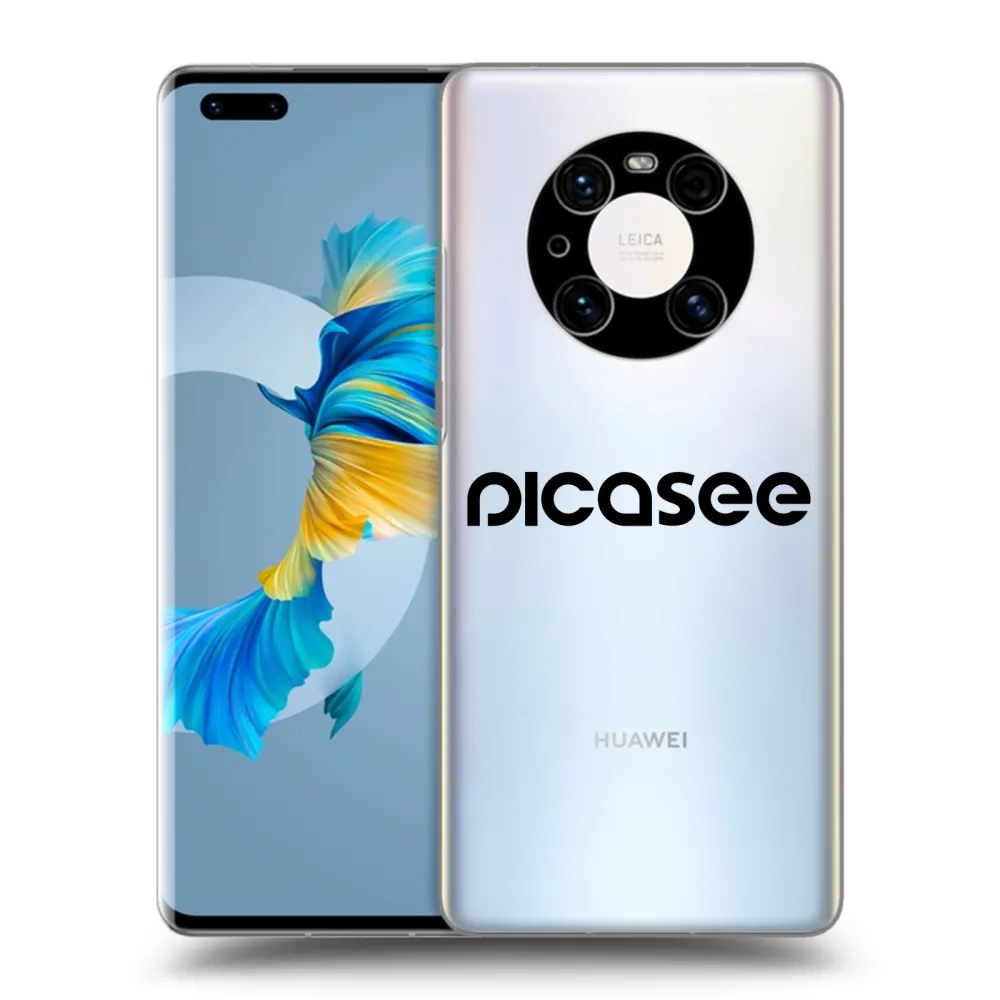 Picasee átlátszó szilikon tok az alábbi mobiltelefonokra Huawei Mate 40 Pro - Picasee - new logo - black