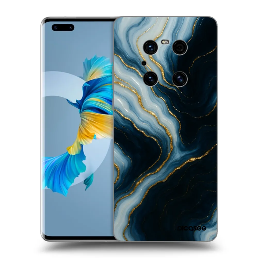 Picasee fekete szilikon tok az alábbi mobiltelefonokra Huawei Mate 40 Pro - Luna