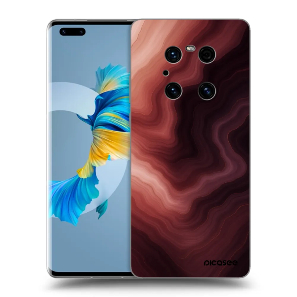 Picasee fekete szilikon tok az alábbi mobiltelefonokra Huawei Mate 40 Pro - Rouge