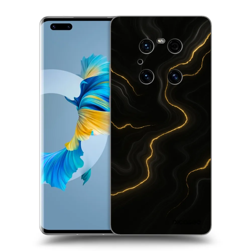 Picasee fekete szilikon tok az alábbi mobiltelefonokra Huawei Mate 40 Pro - Thunder