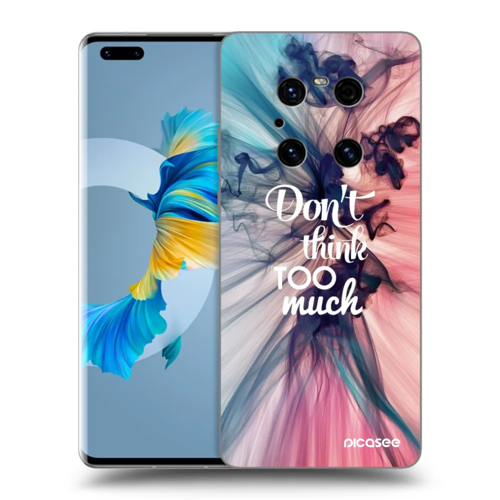 Picasee fekete szilikon tok az alábbi mobiltelefonokra Huawei Mate 40 Pro - Don't think TOO much