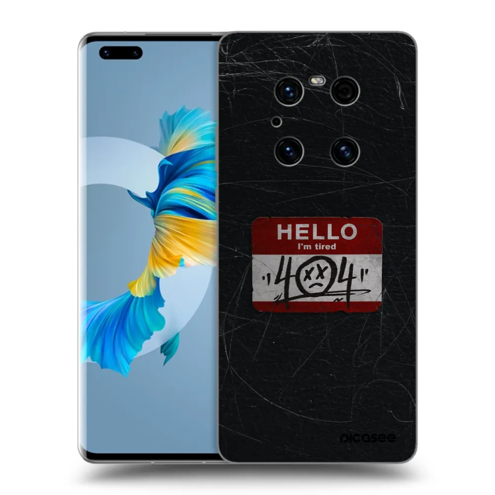 Picasee fekete szilikon tok az alábbi mobiltelefonokra Huawei Mate 40 Pro - HELLO 404