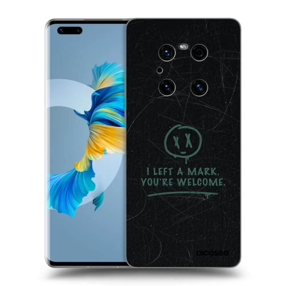 Picasee fekete szilikon tok az alábbi mobiltelefonokra Huawei Mate 40 Pro - LEFT A MARK