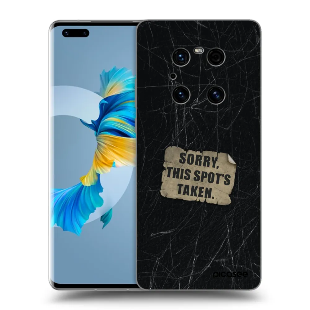 Picasee fekete szilikon tok az alábbi mobiltelefonokra Huawei Mate 40 Pro - SORRY