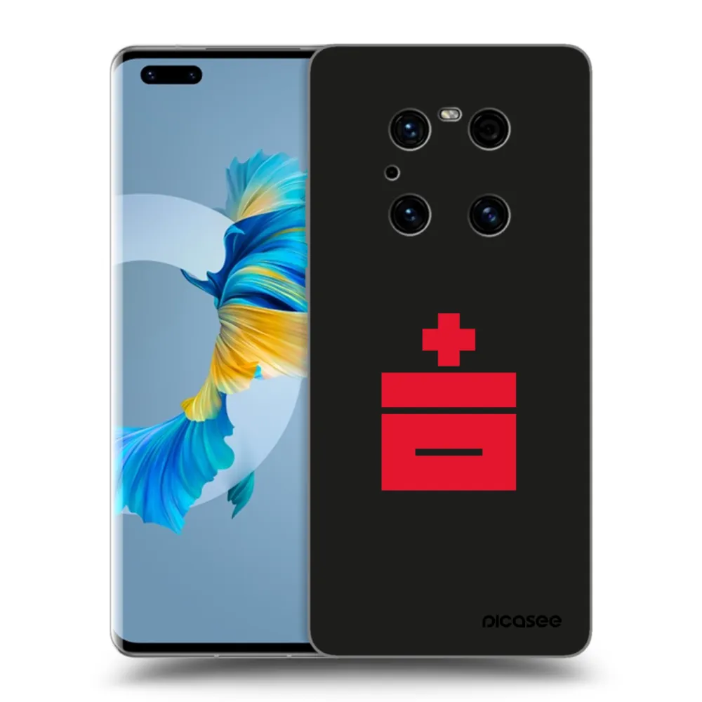 Picasee fekete szilikon tok az alábbi mobiltelefonokra Huawei Mate 40 Pro - Le Plastenciaga