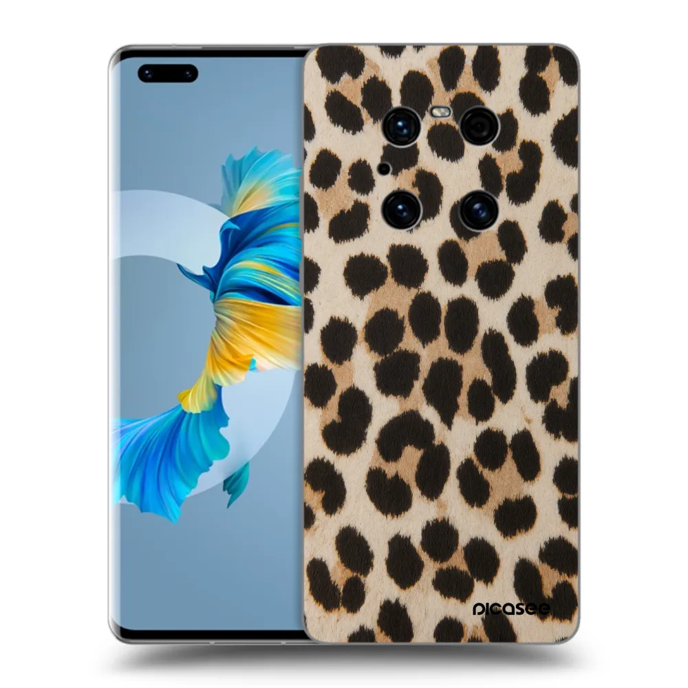 Picasee fekete szilikon tok az alábbi mobiltelefonokra Huawei Mate 40 Pro - Brown Tiger