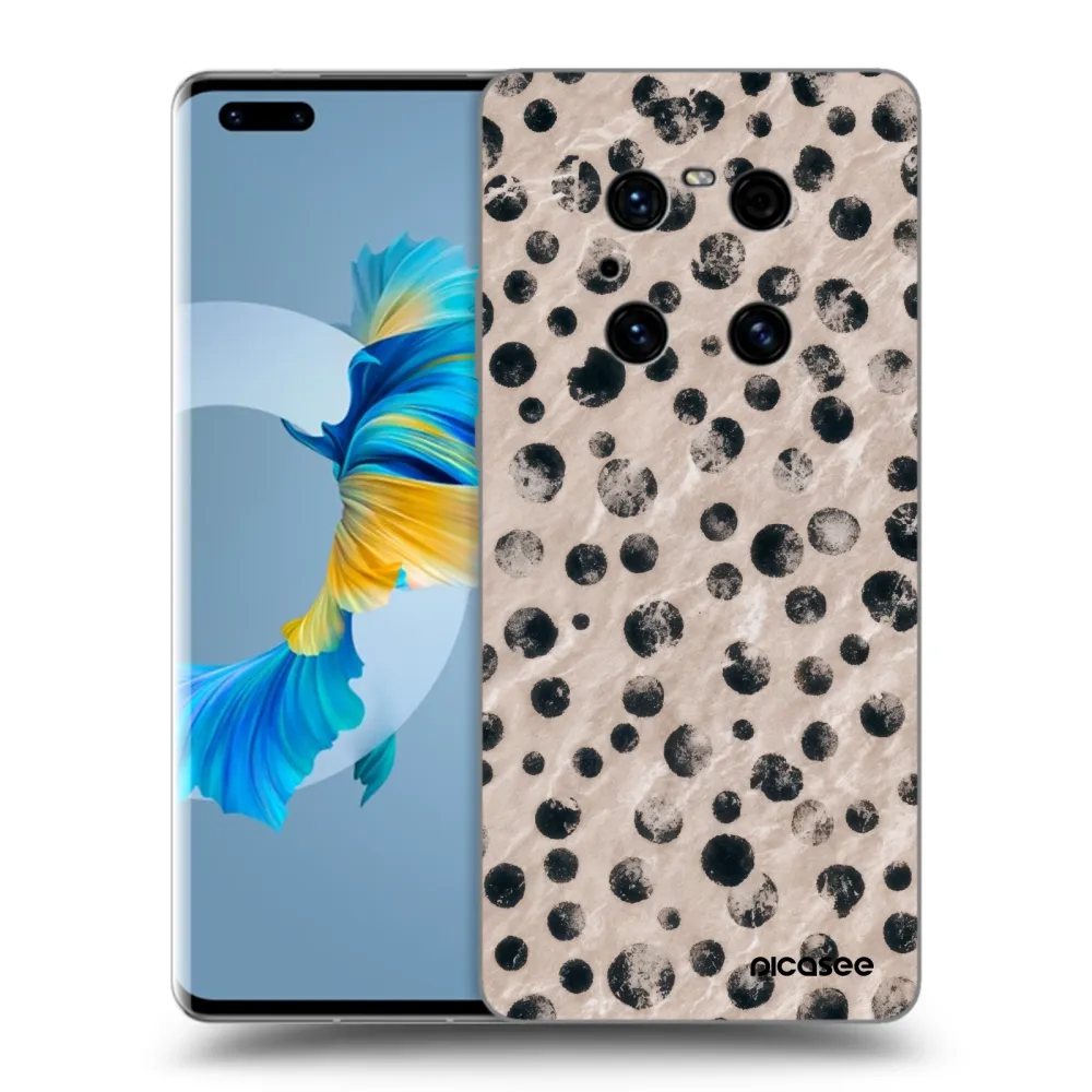 Picasee fekete szilikon tok az alábbi mobiltelefonokra Huawei Mate 40 Pro - Inked