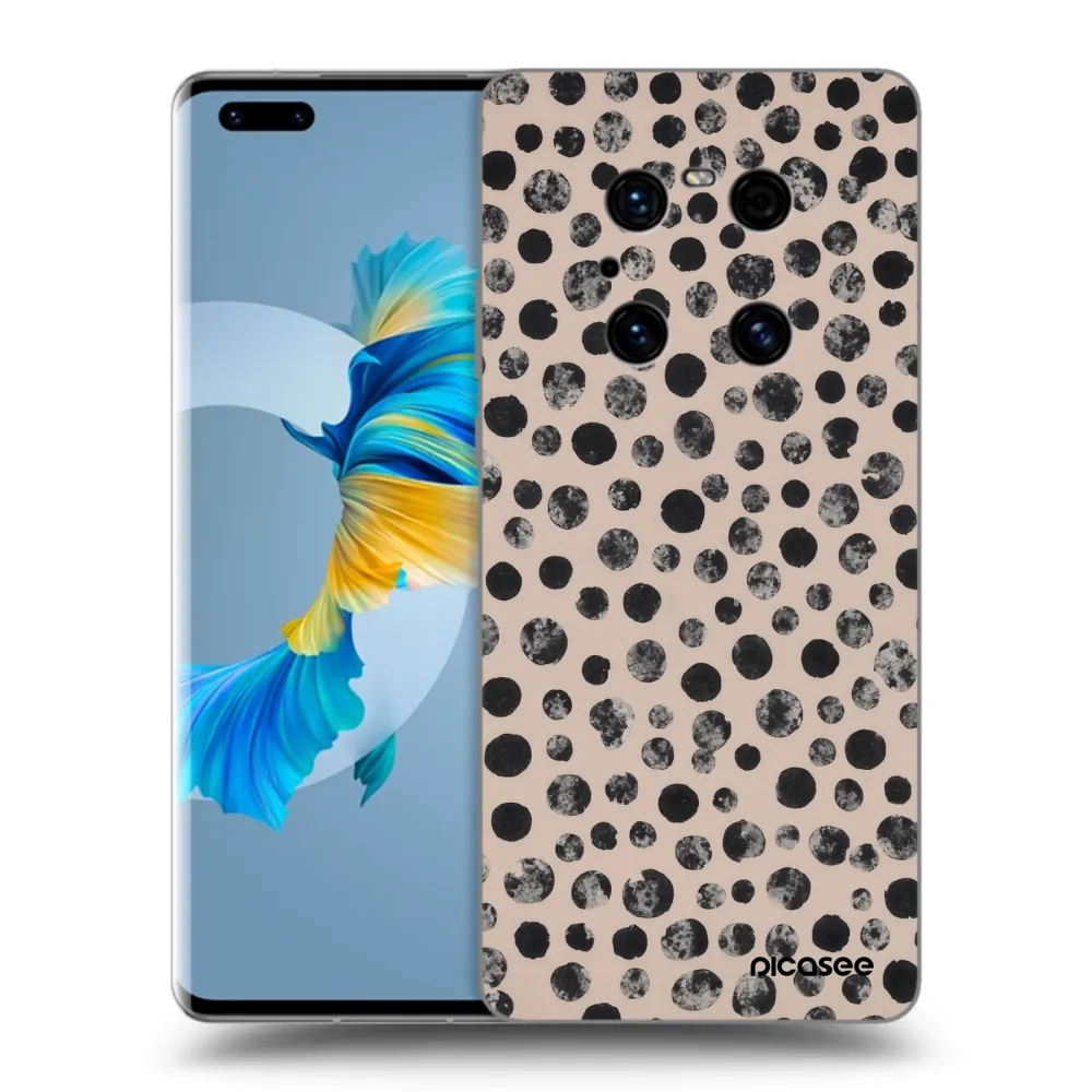 Picasee fekete szilikon tok az alábbi mobiltelefonokra Huawei Mate 40 Pro - Dots