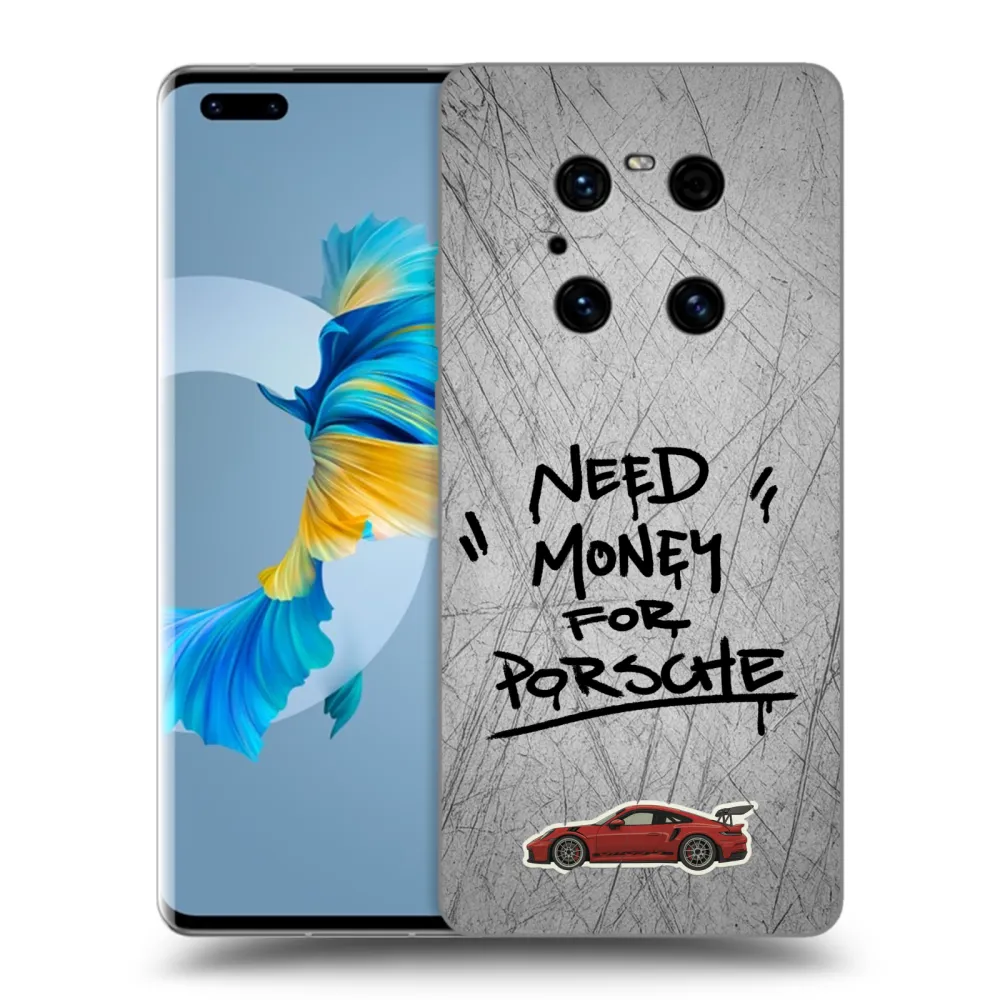 Picasee fekete szilikon tok az alábbi mobiltelefonokra Huawei Mate 40 Pro - Grey Drift