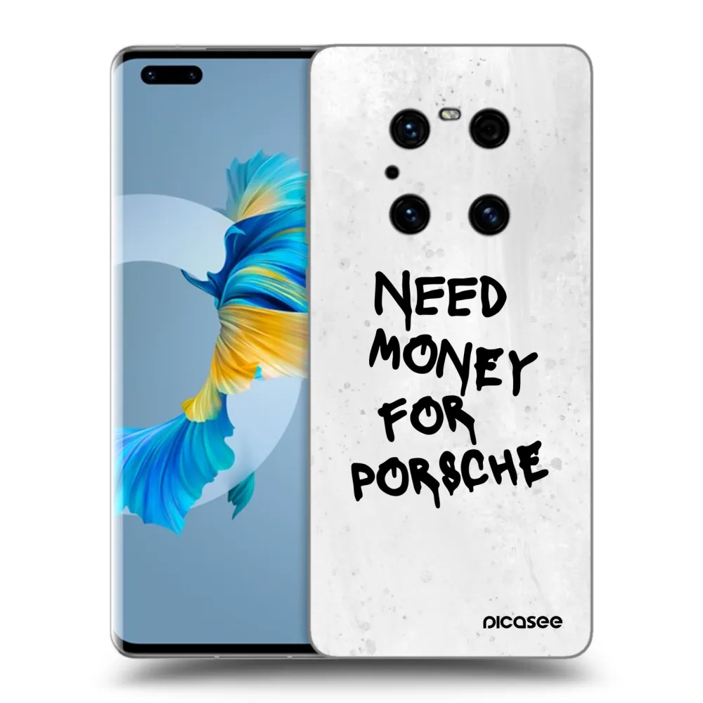 Picasee fekete szilikon tok az alábbi mobiltelefonokra Huawei Mate 40 Pro - White Dollar