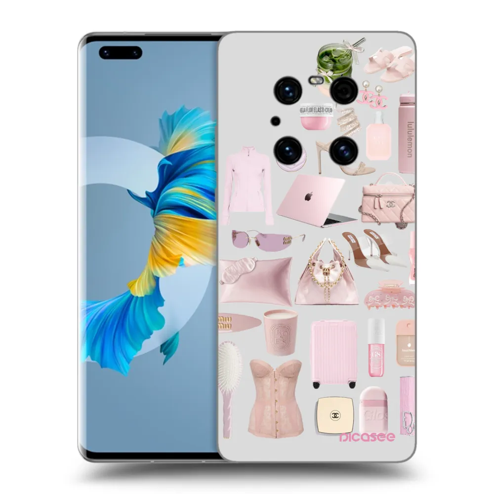 Picasee fekete szilikon tok az alábbi mobiltelefonokra Huawei Mate 40 Pro - Glam Babe