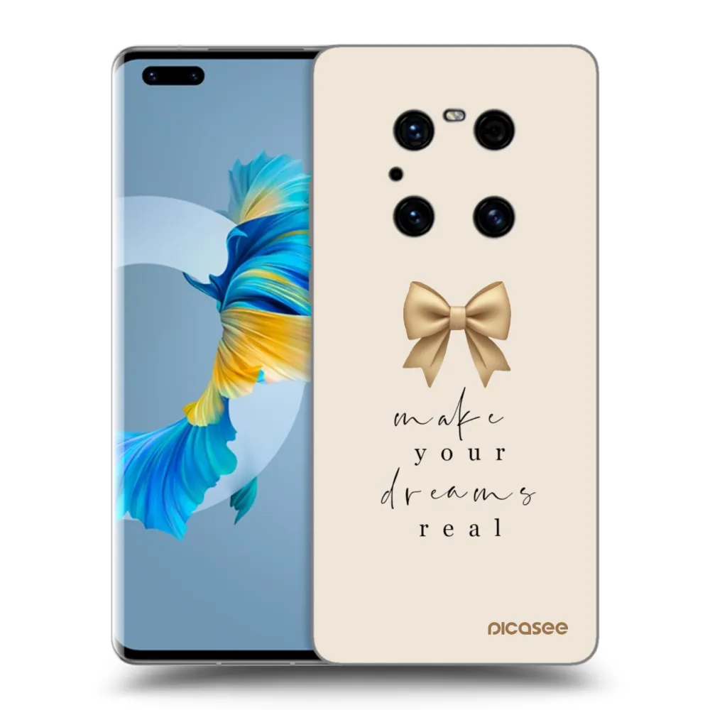 Picasee fekete szilikon tok az alábbi mobiltelefonokra Huawei Mate 40 Pro - Golden Dream