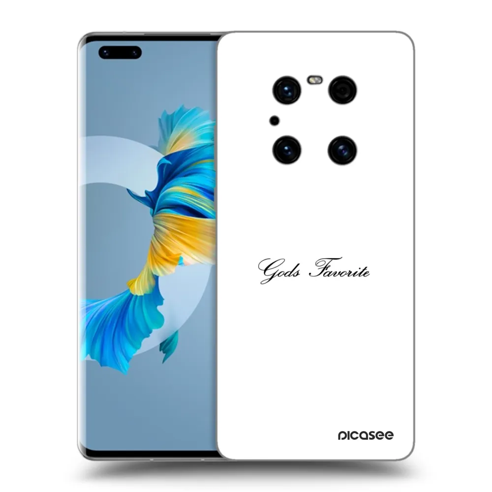 Picasee fekete szilikon tok az alábbi mobiltelefonokra Huawei Mate 40 Pro - Gods Favorite