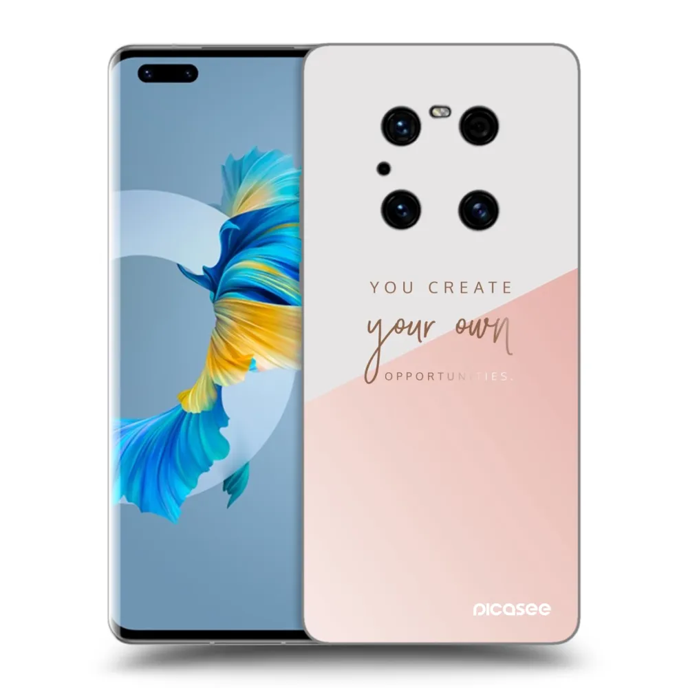 Picasee fekete szilikon tok az alábbi mobiltelefonokra Huawei Mate 40 Pro - You create your own opportunities