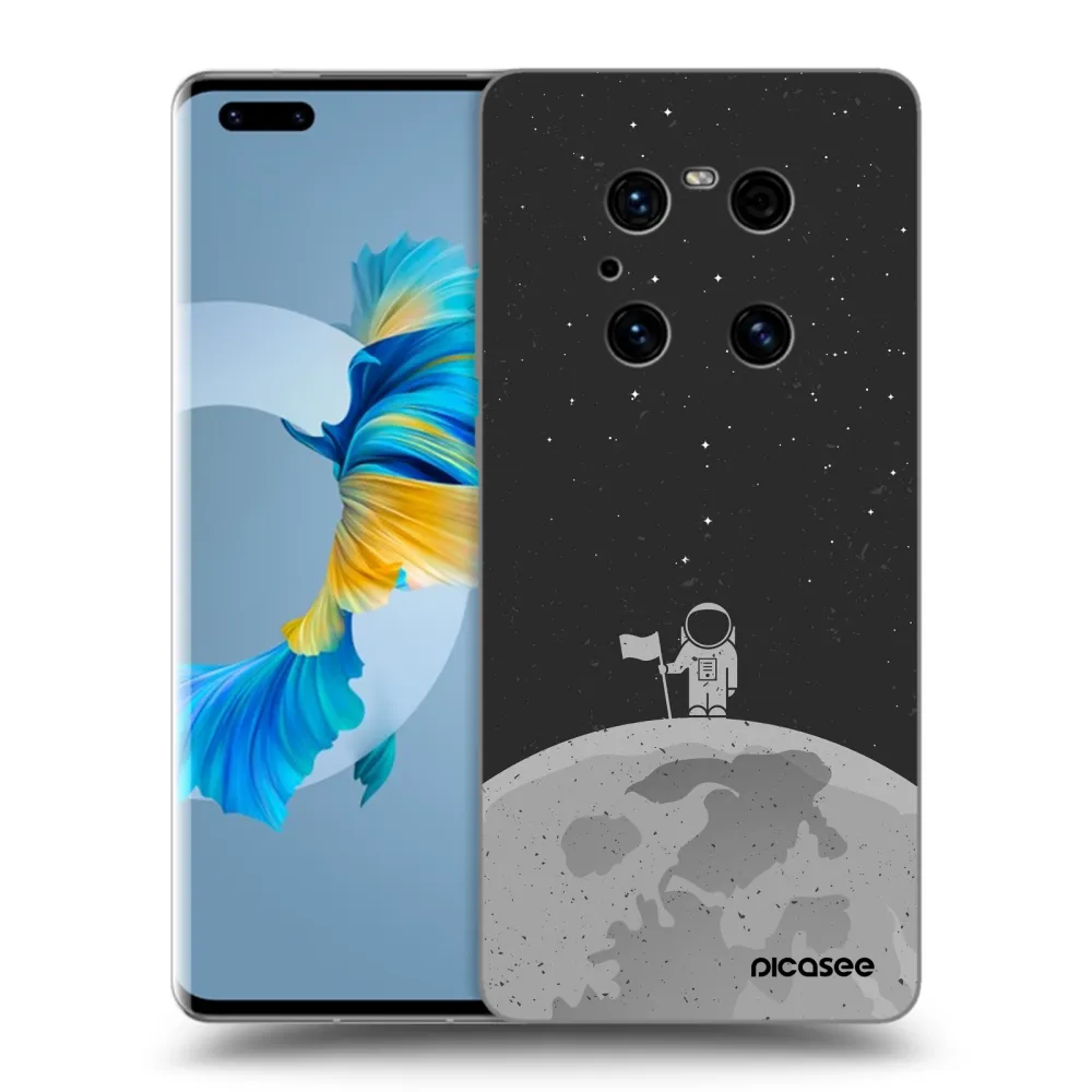 Picasee fekete szilikon tok az alábbi mobiltelefonokra Huawei Mate 40 Pro - Astronaut