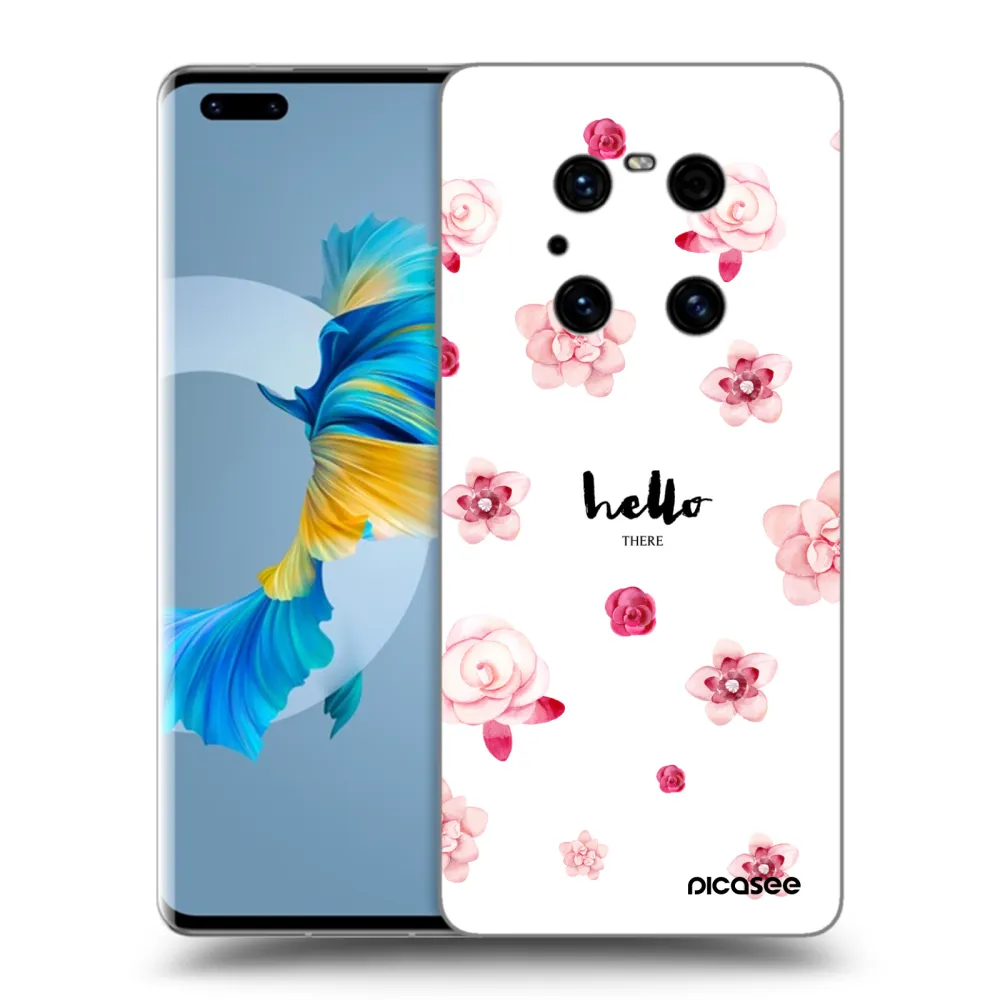 Picasee fekete szilikon tok az alábbi mobiltelefonokra Huawei Mate 40 Pro - Hello there