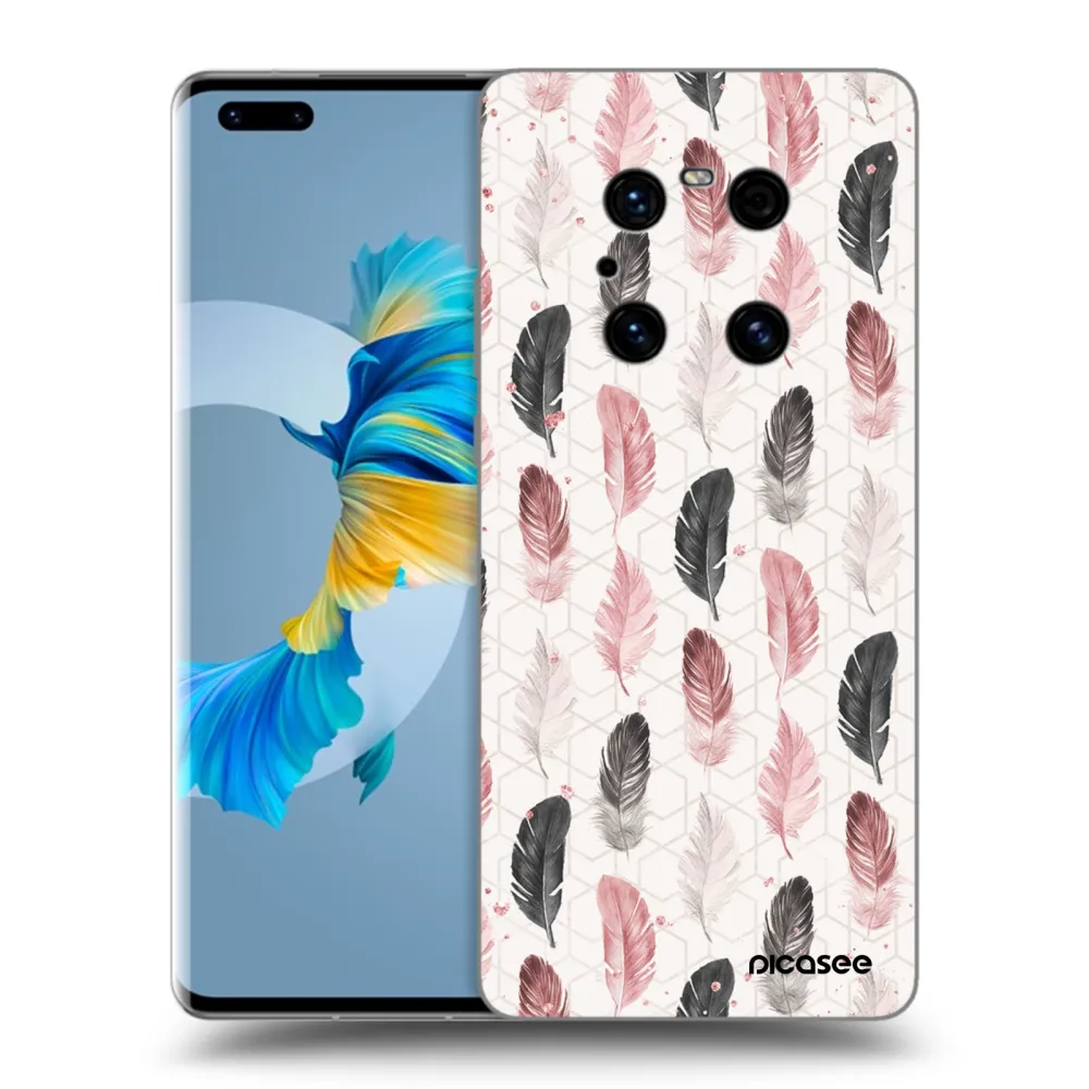 Picasee fekete szilikon tok az alábbi mobiltelefonokra Huawei Mate 40 Pro - Feather 2