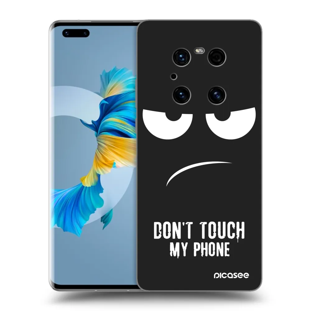 Picasee fekete szilikon tok az alábbi mobiltelefonokra Huawei Mate 40 Pro - Don't Touch My Phone