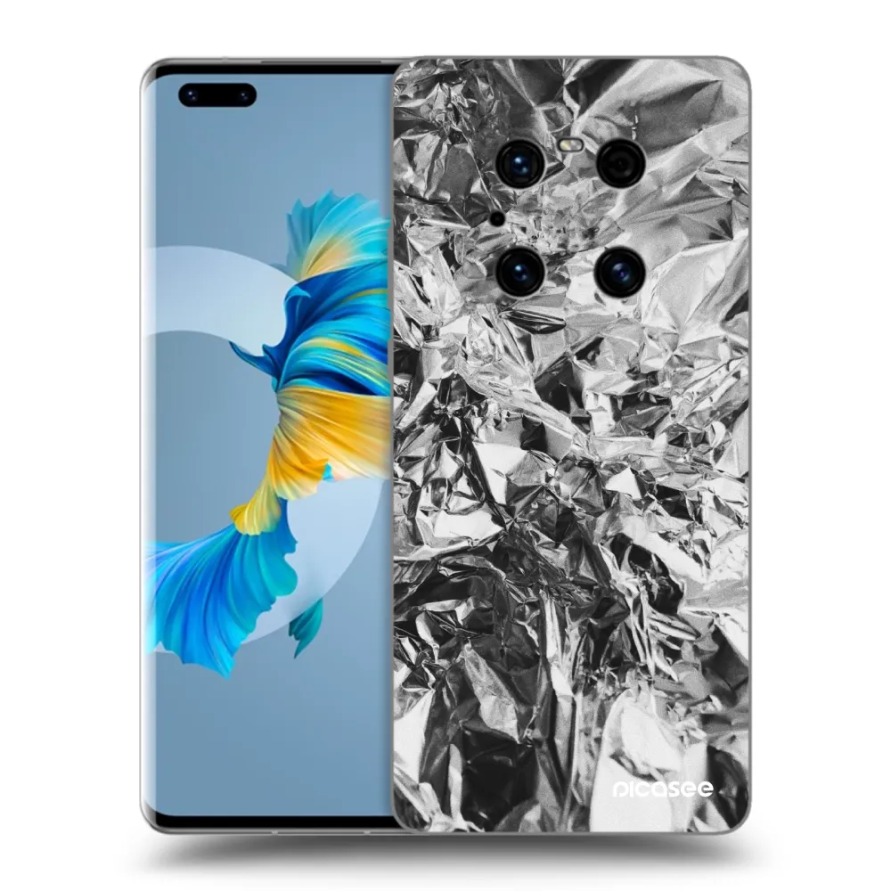 Picasee fekete szilikon tok az alábbi mobiltelefonokra Huawei Mate 40 Pro - Chrome