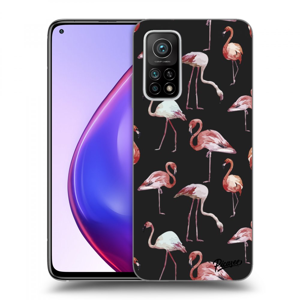 Picasee fekete szilikon tok az alábbi mobiltelefonokra Xiaomi Mi 10T Pro - Flamingos