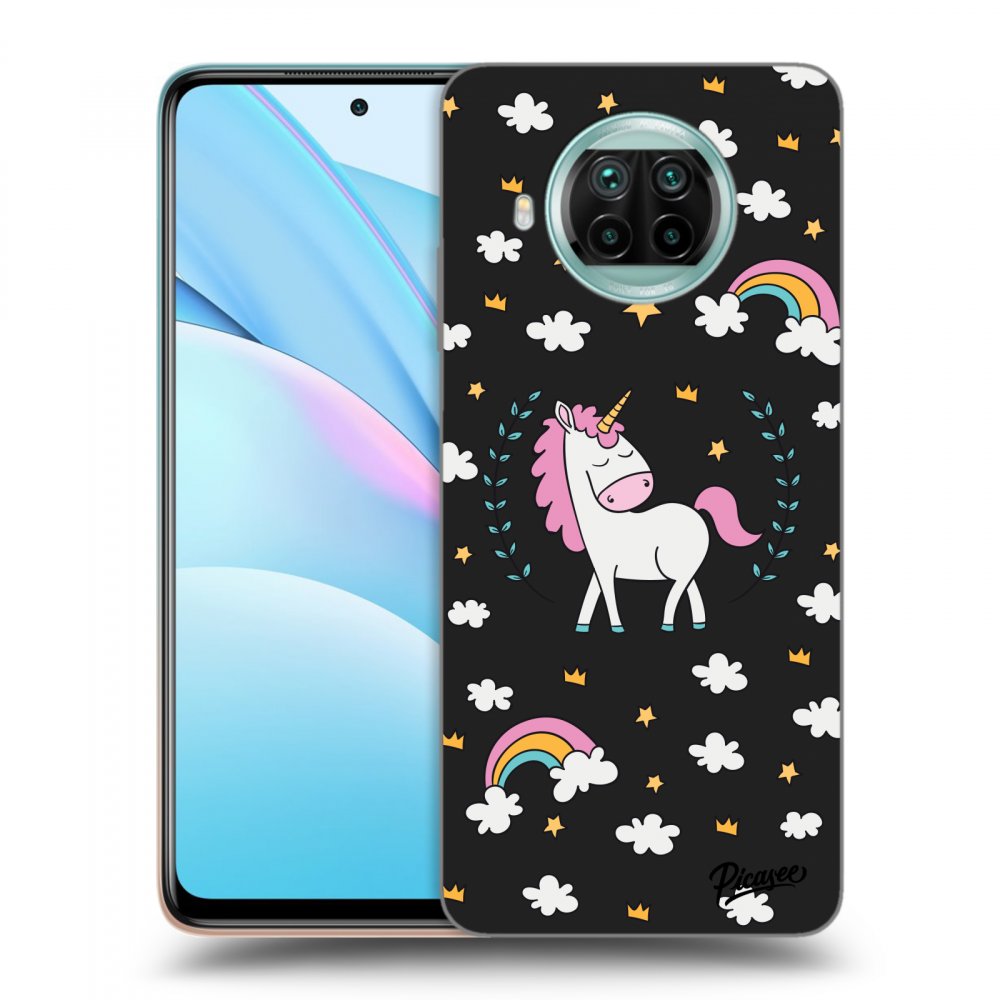 Picasee fekete szilikon tok az alábbi mobiltelefonokra Xiaomi Mi 10T Lite - Unicorn star heaven