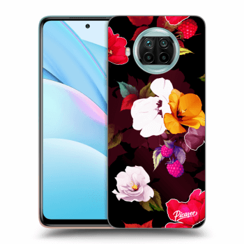 Picasee átlátszó szilikon tok az alábbi mobiltelefonokra Xiaomi Mi 10T Lite - Flowers and Berries