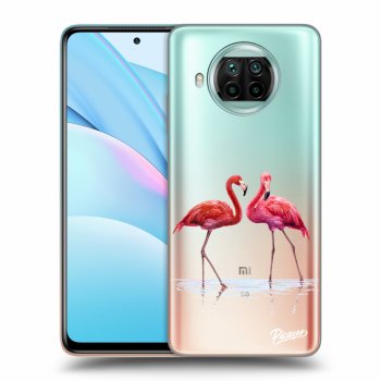 Picasee átlátszó szilikon tok az alábbi mobiltelefonokra Xiaomi Mi 10T Lite - Flamingos couple