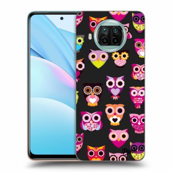 Picasee fekete szilikon tok az alábbi mobiltelefonokra Xiaomi Mi 10T Lite - Owls