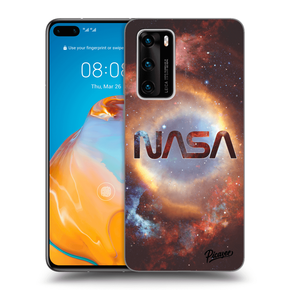 Picasee fekete szilikon tok az alábbi mobiltelefonokra Huawei P40 - Nebula