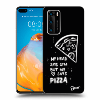 Picasee fekete szilikon tok az alábbi mobiltelefonokra Huawei P40 - Pizza