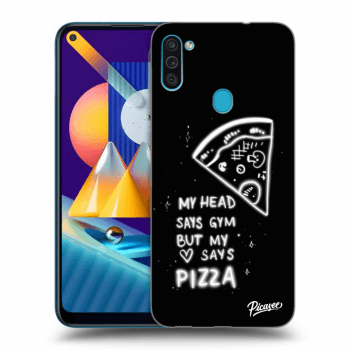 Picasee átlátszó szilikon tok az alábbi mobiltelefonokra Samsung Galaxy M11 - Pizza