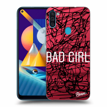 Picasee fekete szilikon tok az alábbi mobiltelefonokra Samsung Galaxy M11 - Bad girl