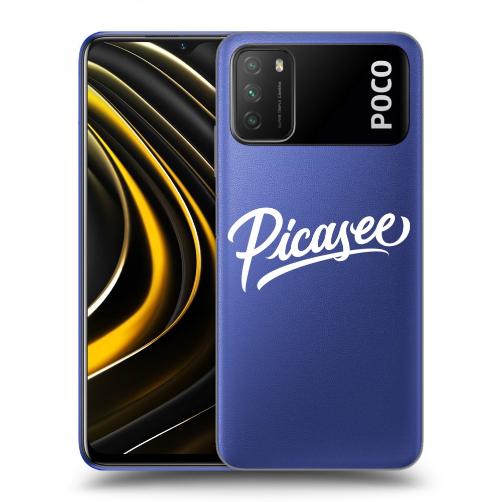Picasee átlátszó szilikon tok az alábbi mobiltelefonokra Xiaomi Poco M3 - Picasee - White