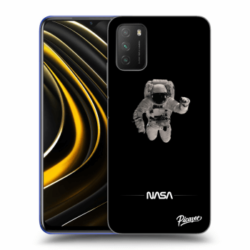 Picasee fekete szilikon tok az alábbi mobiltelefonokra Xiaomi Poco M3 - Astronaut Minimal