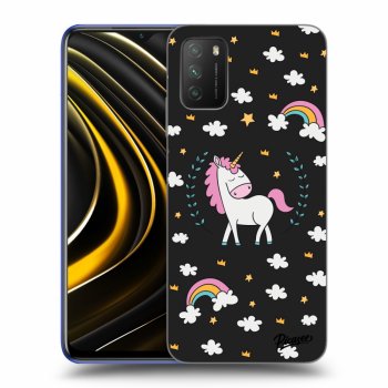 Picasee fekete szilikon tok az alábbi mobiltelefonokra Xiaomi Poco M3 - Unicorn star heaven